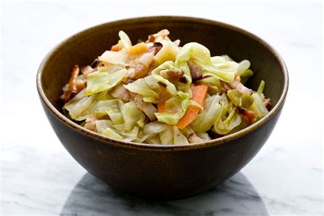 Once boiling, add the cabbage to the stock, mix well, pop the lid on and boil furiously for 5 minutes. Curtis Stone | Braised Cabbage with Bacon and Carrots ...