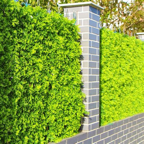 Outdoor Artificial Boxwood Privcy Hedges Plants 10x10 Inches Uv Proof