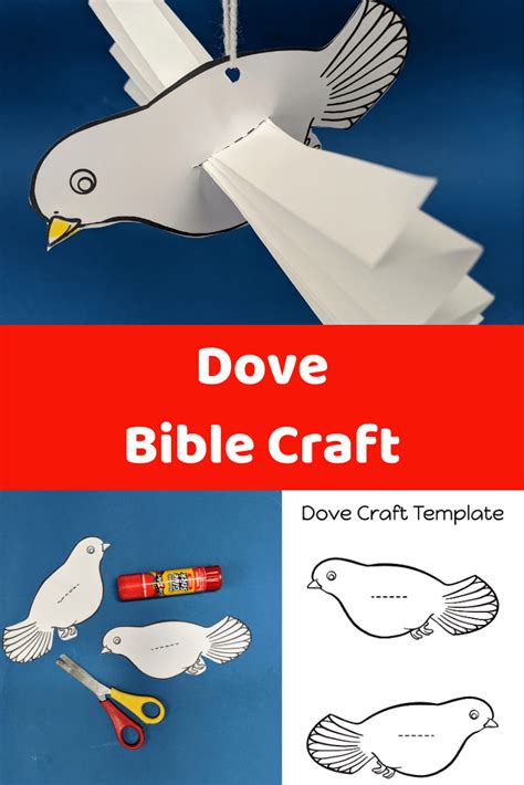 Easy To Make Kids Dove Craft Included Free Template And Instructions