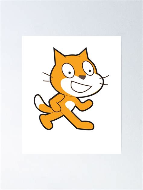 Scratch Programming Language Official Mascot Cat T Shirt Poster For
