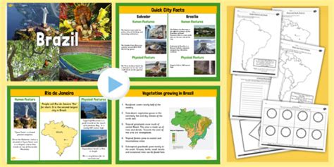 Ks2 Brazil Lesson Teaching Pack Geography Brazil Countries