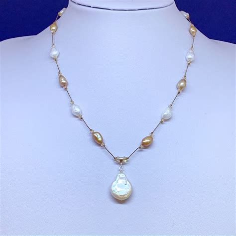 Freshwater Pearl Pendant Necklace Rachel Love Your Rocks