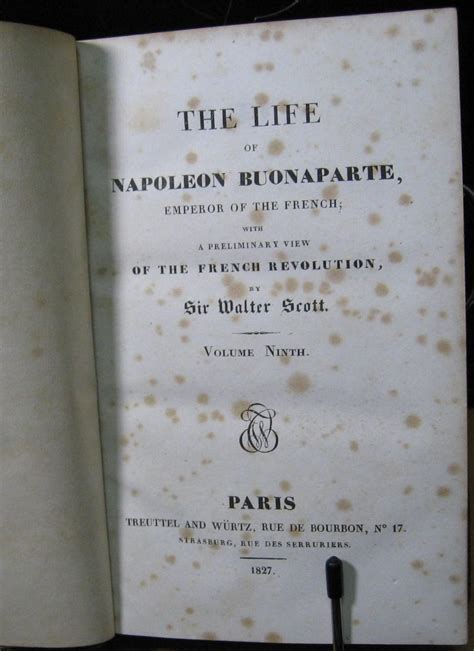 The Life Of Napoleon Buonaparte Volume 9 By Scott Sir Walter Good