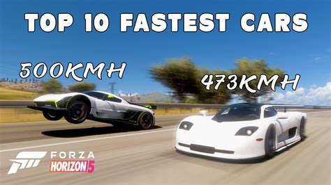Top 10 Fastest Cars In Forza Horizon 5 With Tune Share Code Youtube