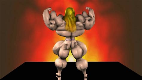 3D Animation Of Male Bodybuilder No 8 Mandatory Poses Muscle