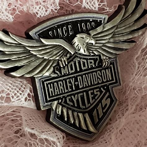 Harley Davidson 115 Anniversary Pin Depop