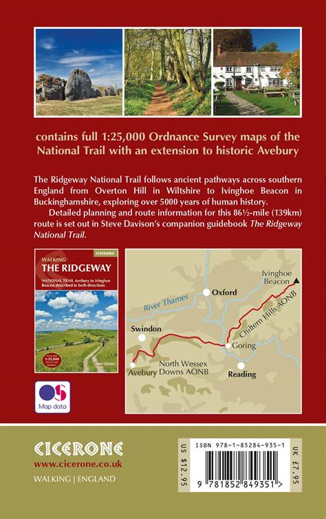 Ridgeway National Trail Os Map Booklet Cicerone Press