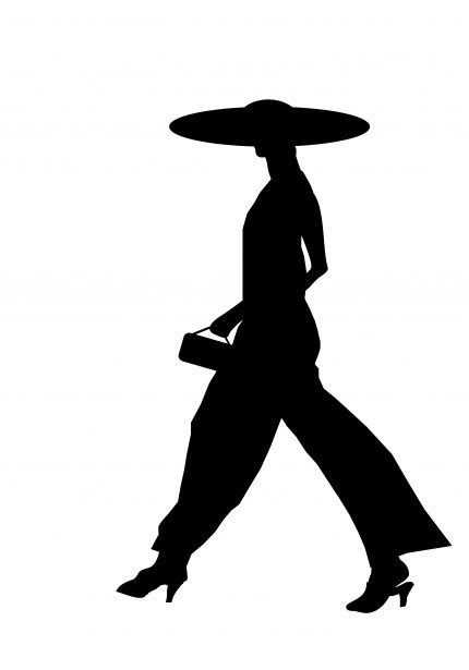 Woman Walking Silhouette Free Stock Photo Public Domain