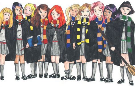 Hogwart Girls By Thenorthmint On Deviantart