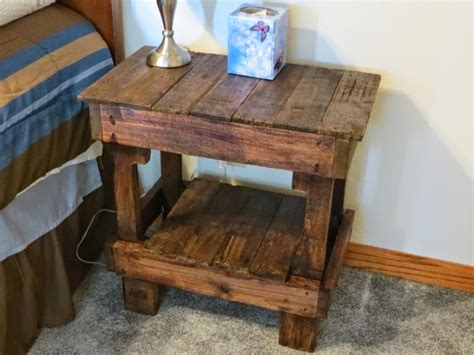 Recycled Pallet Bedside Tables Pallet Ideas
