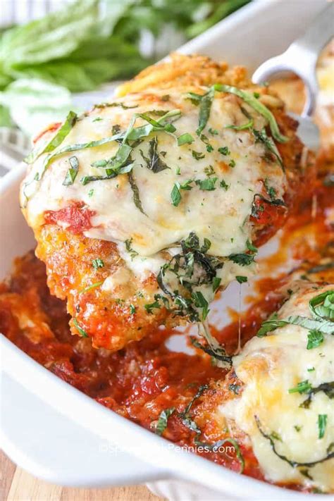 You could easily double this recipe, but i cook for two, so this is perfect for us. This easy baked chicken parmesan recipe is a family favorite! (Spend With Pennies) | Chicken ...