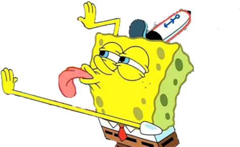 Spongebob Spongebob Squarepants Meme Aesthetic Spongebob Licking Png
