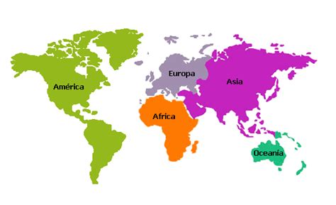 Mapamundi Con Los Continentes Para Colorear Imagui