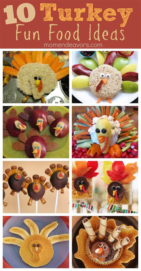 Sometimes it's nice to have smaller desserts so you can have more than one. Cornucopia of Creativity: 10 Turkey Fun Foods