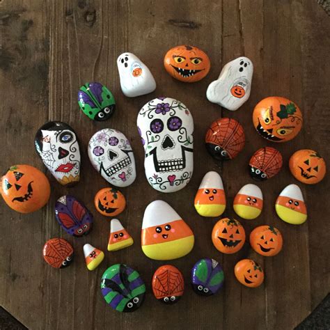 80 Scary Halloween Painted Rock Ideas Rock Crafts Rock Painting