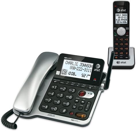 Atandt Dect 60 Expandable Cordedcordless Phone With Answering System 1