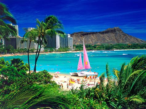 Beautiful Beach And Cruise Oahu Hawaii A Must See For