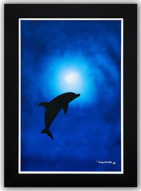 Lot Wyland Original Painting On Canvas Dolphin