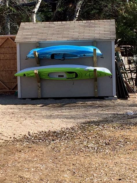 Pvc Kayak Rack On Tires Kayak Storage Garage Diy Kayak Storage