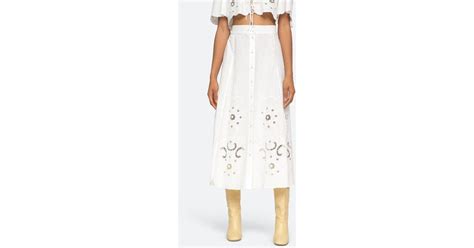 Sea Cotton Kiara Skirt In White Lyst
