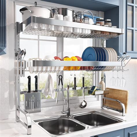 Over Sink Dish Drying Rack Majalis 3 Tier Full 304