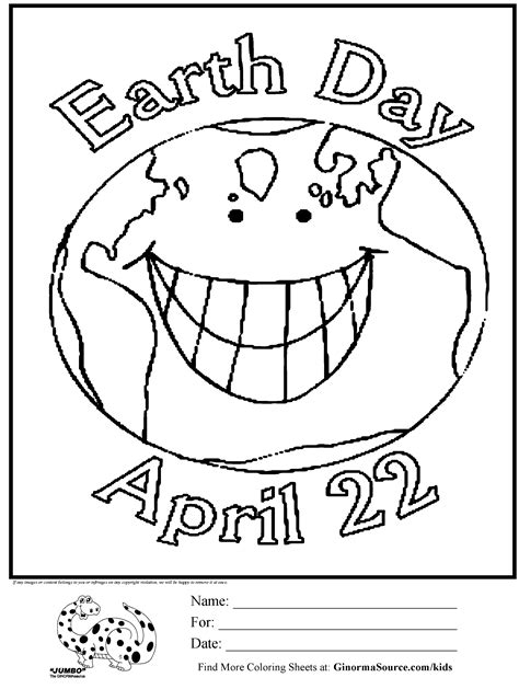 Earth Day Coloring Page For Toddlers Earthdays2022