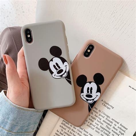 Soft Tpu Cute Case Disney Mickey Mouse Case For Iphone X Xr Xs Max 6 6s