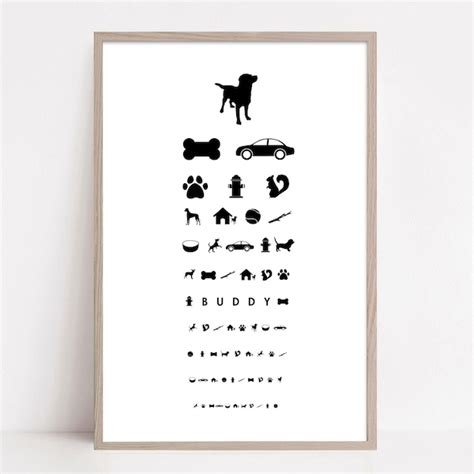 Eye Chart Print Etsy