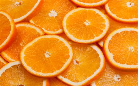 Download Wallpapers Slices Of Oranges Orange Oranges Background