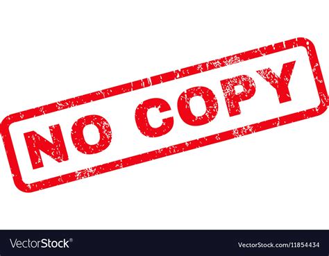 No Copy Rubber Stamp Royalty Free Vector Image
