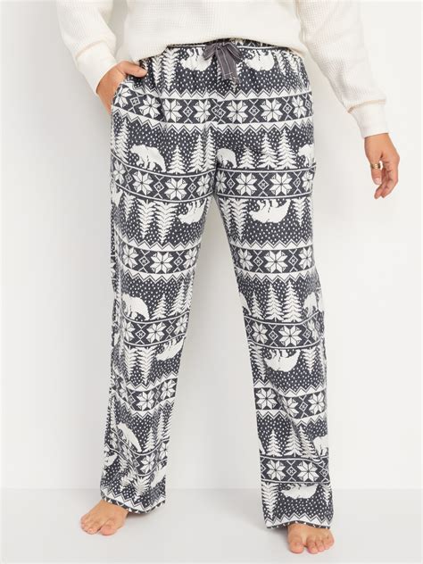 Mid Rise Printed Flannel Pajama Pants For Women Old Navy