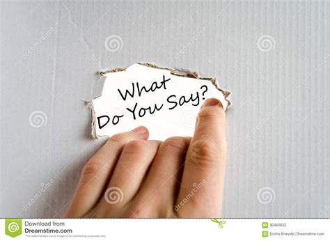 What Do You Say Concept Stock Photo Image Of Explain 90444832