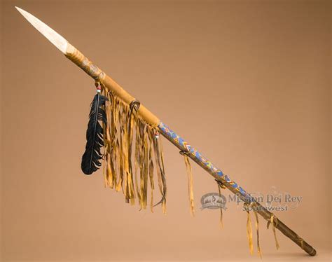 Old Style Beaded Navajo Indian Lance 61 L25 Native American