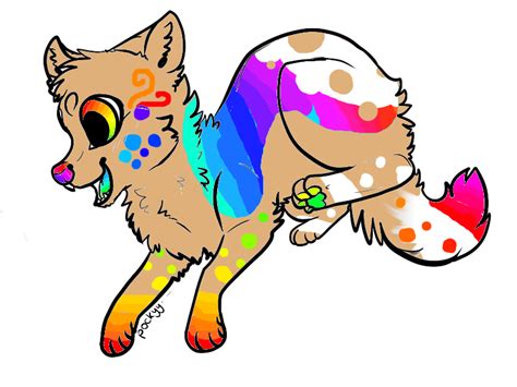 Images Of Anime Rainbow Wolf Drawing