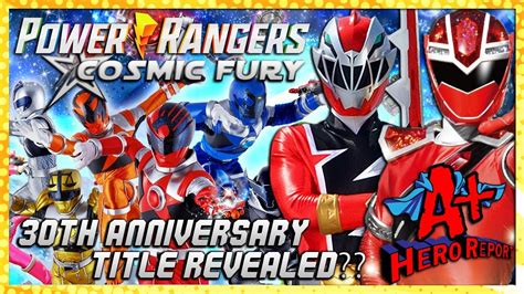 Power Rangers Cosmic Fury Th Anniversary Title Revealed Morphing