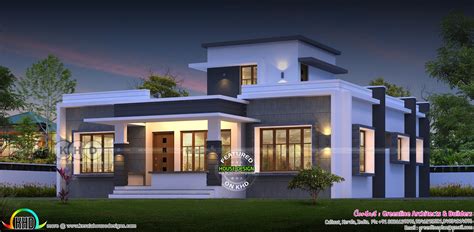 House plans 10.7×10.5 with 2 bedrooms flat roof. 1737 square feet 3 bedroom flat roof modern single storied ...