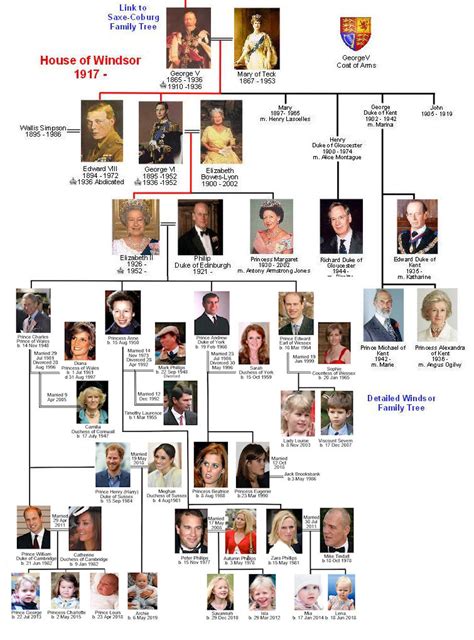 House of Windsor Family Tree | Britroyals | Royal family trees, Windsor