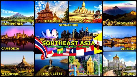 Southeast Asia General Information On Each Country Youtube