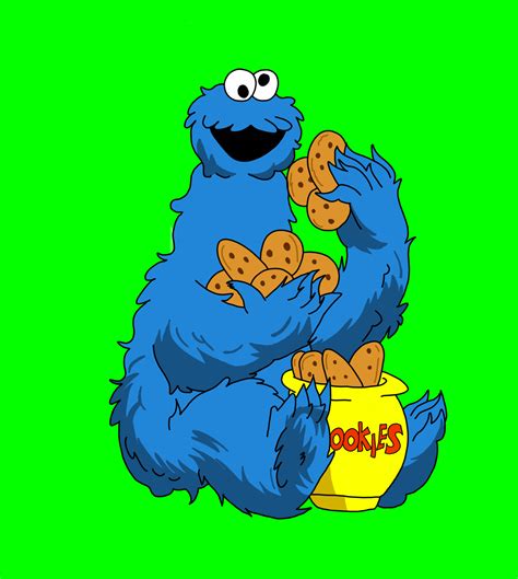 Cookie Monster Eating Cookies By Matiriani28 On Deviantart