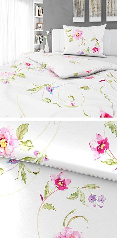 Das abgebildete boxspringbett der marke esposa in beige bietet eine liegefläche von circa 200×220 cm. weiße Bettwäsche mit rosa Floral-Muster, 140x200 ...