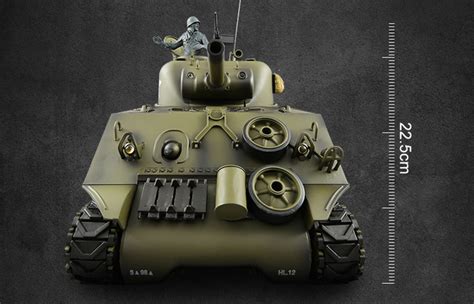Heng Long Toys 3898 Sherman M4a3 Rc Tank Remote Control Scale Model