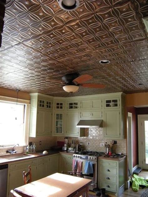 Our six inch tin ceiling tile patterns are great for kitchen backsplash. A Beautiful Kitchen With Tin Ceiling Tiles, Pattern #30 in ...