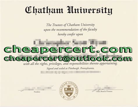 Everyone Loves Chatham University fake certificate - Cheaper Cert online