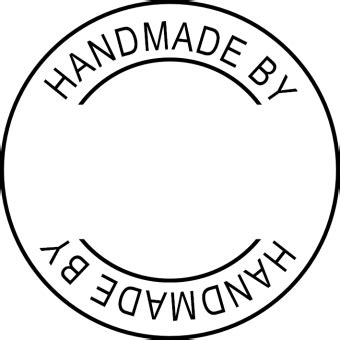 Handmade By.....Custom Company Stamp | Handmade stamps, Stamp, Fused ...