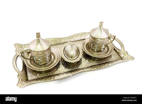 Traditional Turkish Coffee Set Stock Photo Alamy