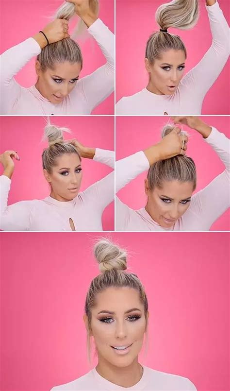 How To Do A Top Knot 12 Effortless Diy Top Knot Tutorials Top Knot
