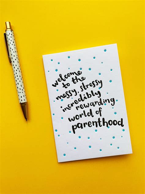 Welcome To Parenthood Greetings Card Etsy Uk