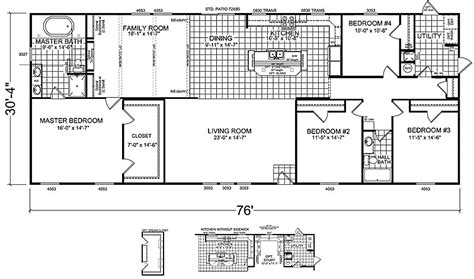 Looking for the best rugs to style your living room, bedroom, or kitchen? 4 Bedroom Single Wide Mobile Home Floor Plans | plougonver.com