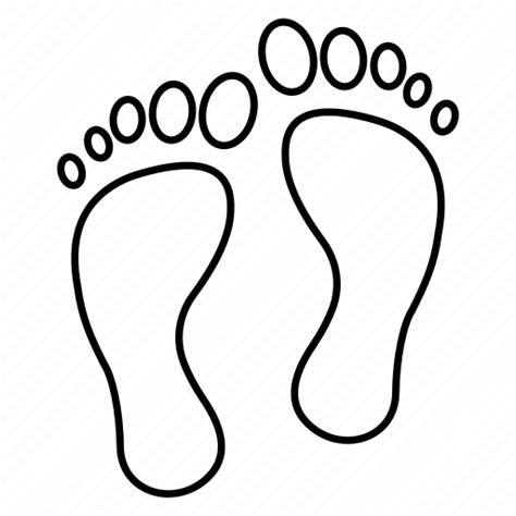 Barefoot Steps Walking Footprint Icon Download On Iconfinder