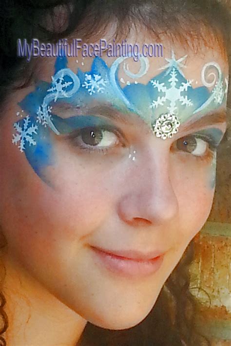Frozen Elsa Snow Queen Face Paint Face Painting Halloween Disney